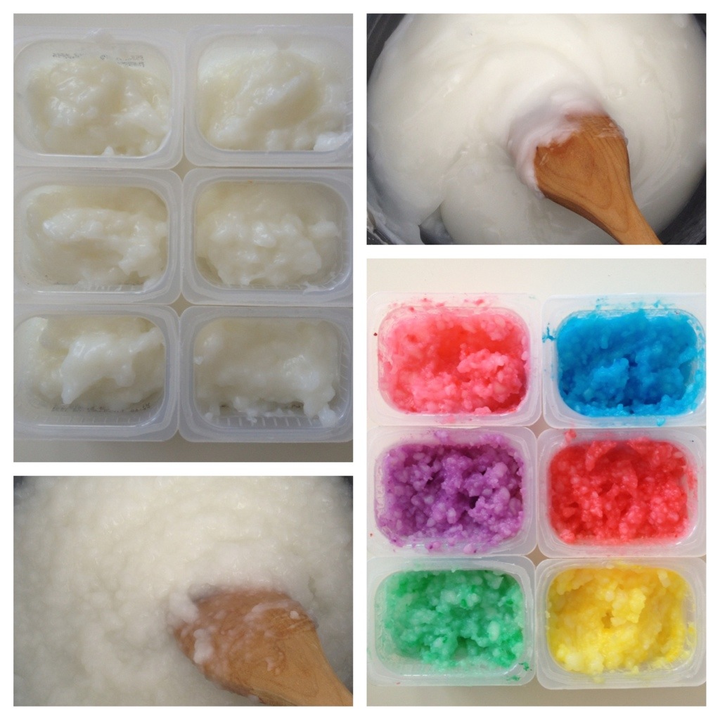Edible finger paint - preparation