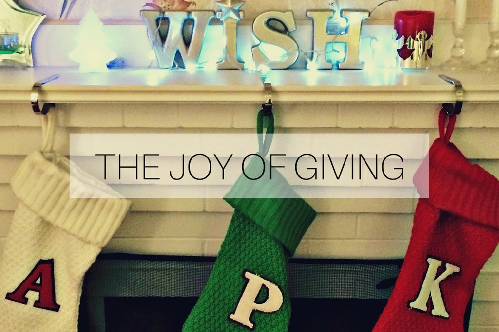 THE JOY OF GIVING