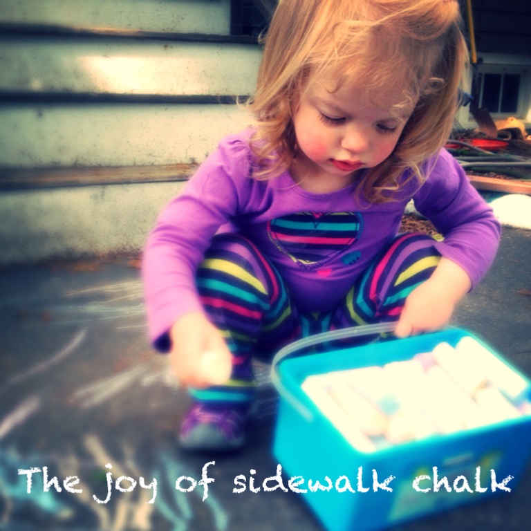 The joy of sidewalk chalk
