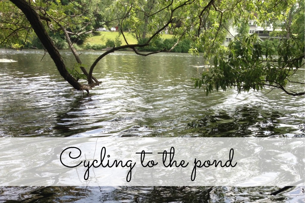 Country Kids Cycling to the Pond