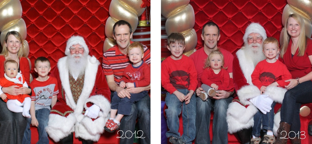 Santa 2012 and 2013