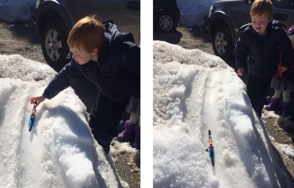 5yo Lego Sledging 2