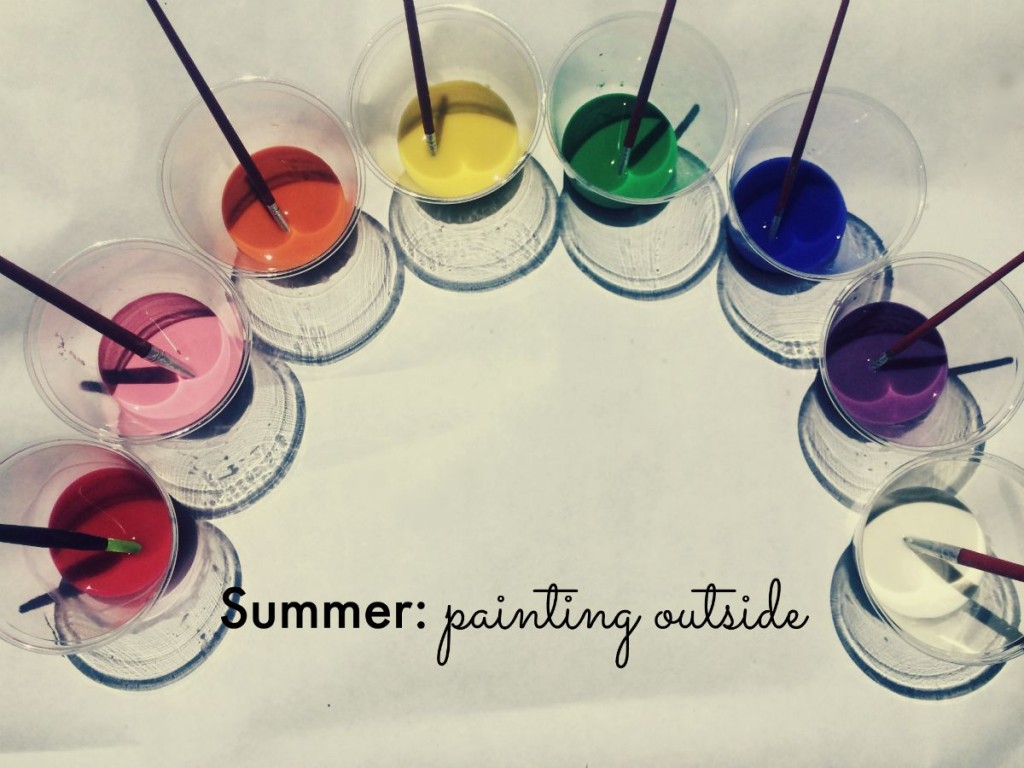 Summer: painting outside