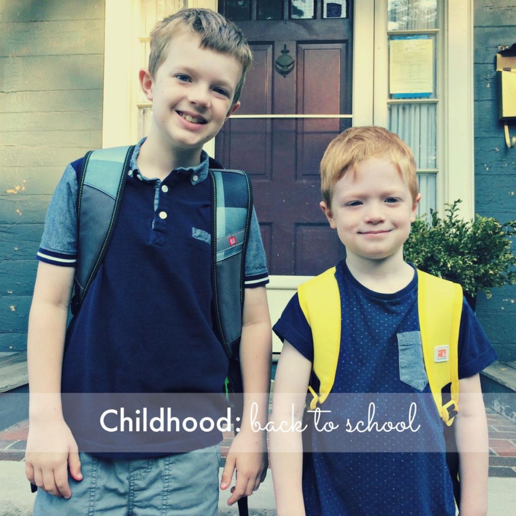 Childhood: back to school
