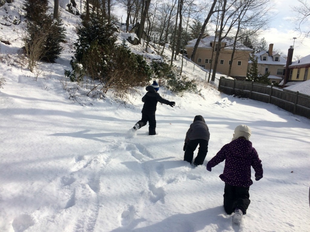 Playing in the snow 2
