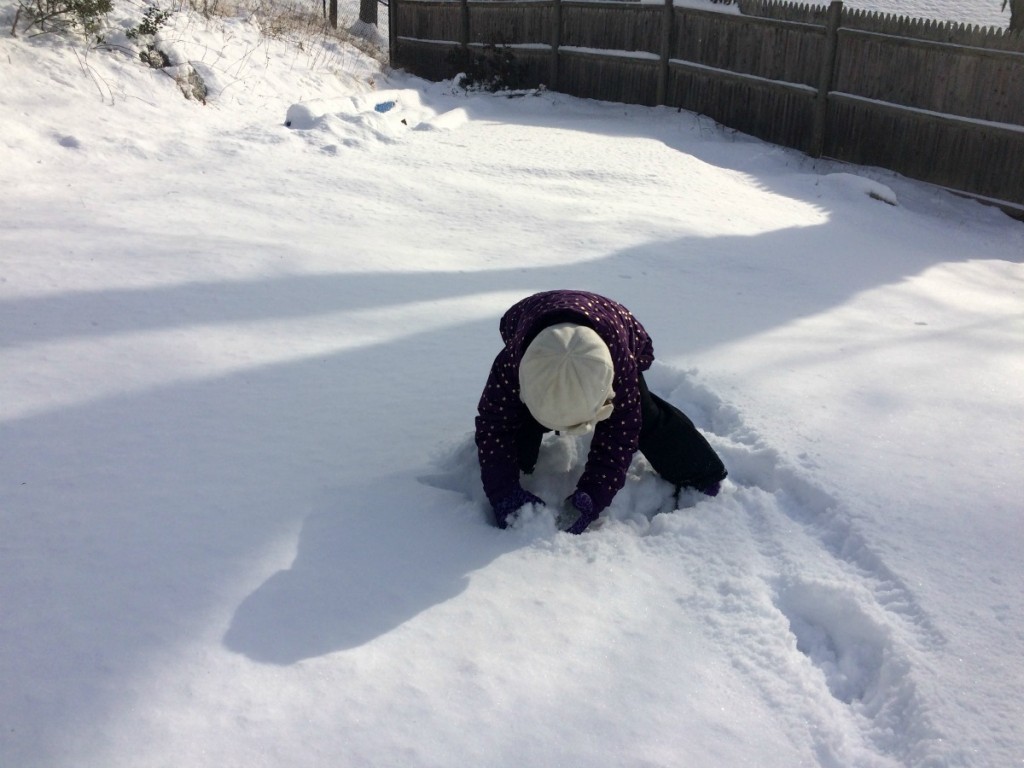 Playing in the snow 4