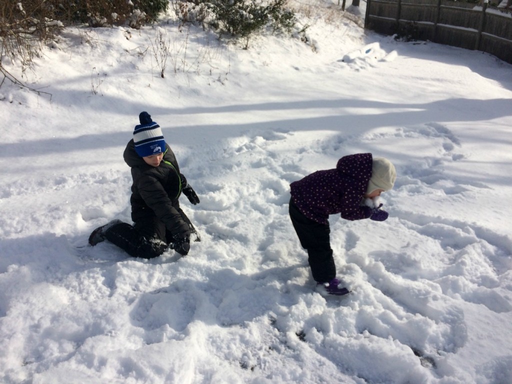 Playing in the snow 6